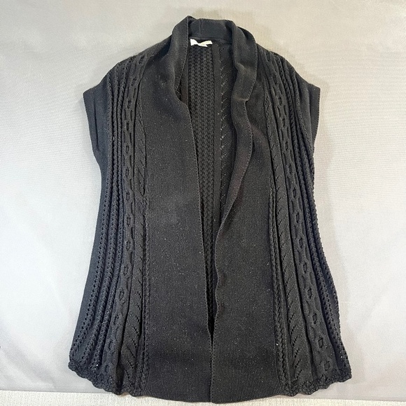 Christopher & Banks Sweaters - CHRISTOPHER & BANKS, BLACK Cardigan Sweater Woman’s Size Large